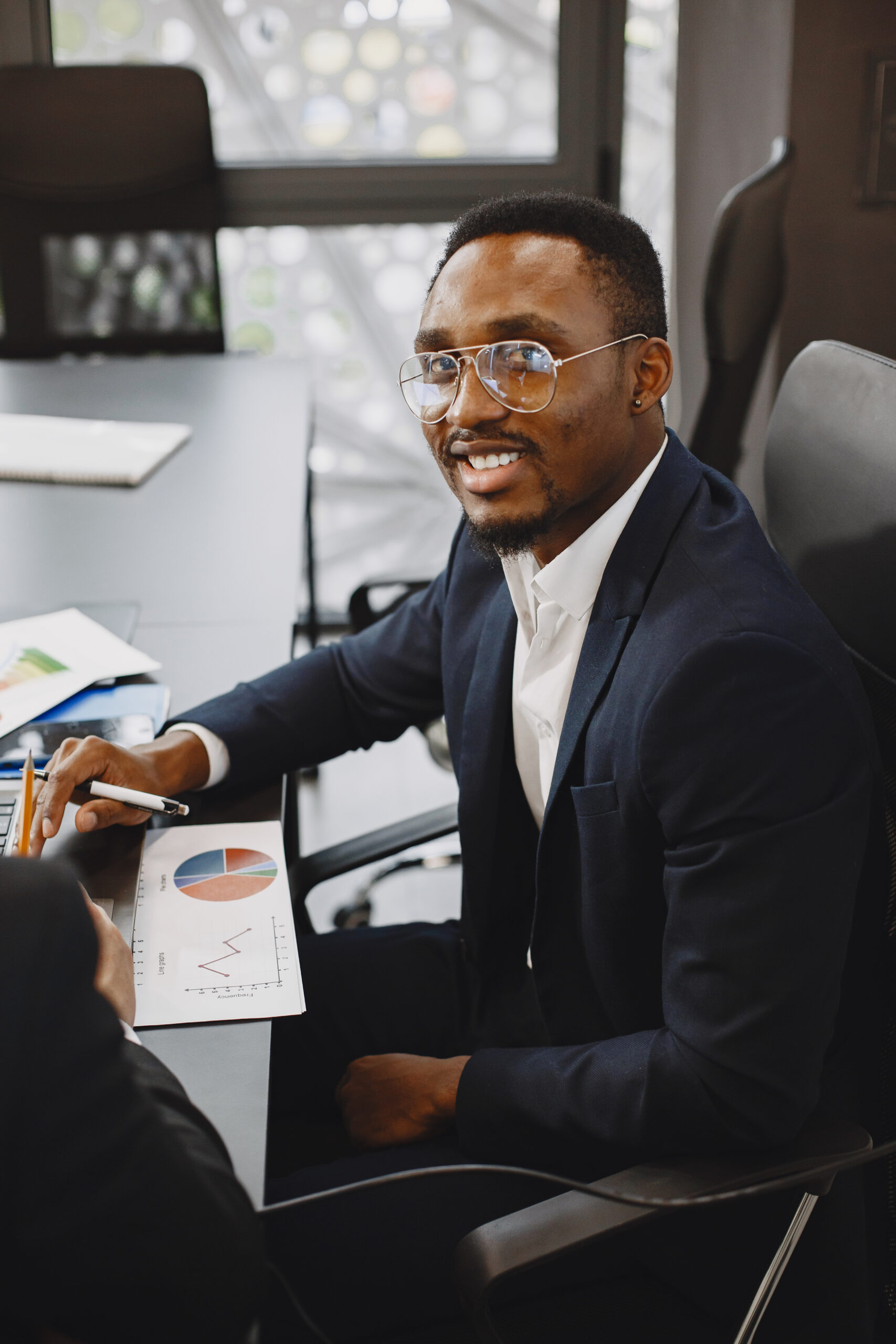 two busines partners men in the office
